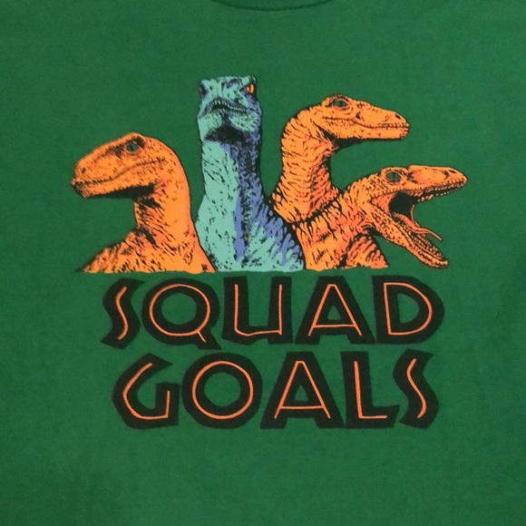 Jurassic Park 'Squad Goals' Raptor Shirt - L - Picture 2 of 7
